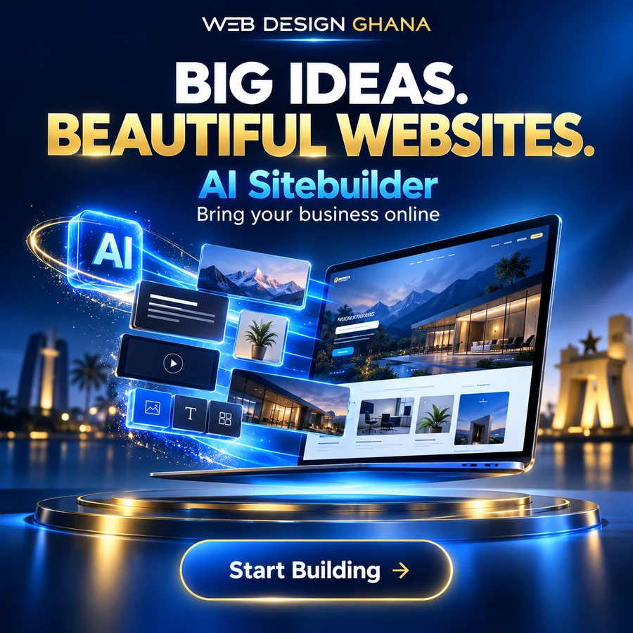 AI site builder campaign: big ideas, beautiful websites