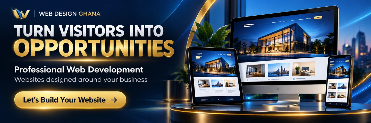 Web development campaign showing responsive layouts across devices
